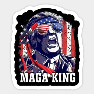 Anti Joe Biden Ultra Maga The Return Of The Great Maga King Sticker